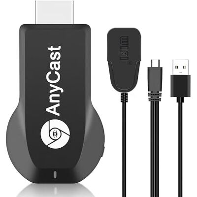 COMBLU Adaptateur d'affichage sans fil, 4K 1080p HD-MI WiFi Mobile Screen Mirroring Receiver Dongle pour i-Phone Mac i-OS Android vers TV Projecteur Support Miracast Airplay DLNA COMBLU Adaptateur d'affichage sans fil, 4K 1080p HD-MI WiFi Mobile Screen Mirroring Receiver Dongle pour i-Phone Mac i-OS Android vers TV Projecteur Support Miracast Airplay DLNA