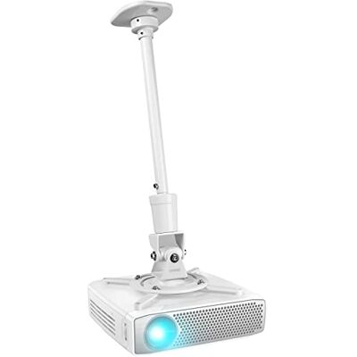 Duronic Support de projecteur PB08XL Support de fixation extra long pour plafond Capacité de 10 kg Universel Robuste Fixations incluses Rotation à 360°, Pivote à 180°, Inclinaison à 180° Duronic Support de projecteur PB08XL Support de fixation extra long pour plafond Capacité de 10 kg Universel Robuste Fixations incluses Rotation à 360°, Pivote à 180°, Inclinaison à 180°