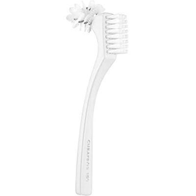 Curaprox BDC 150 Brosse, Poils En Nylon, Blanc, Conçu En Suisse Pour Le Soin Des Dentiers, Design Omega Pour Zones Difficiles D'Accès, Manche Ergonomique Curaprox BDC 150 Brosse, Poils En Nylon, Blanc, Conçu En Suisse Pour Le Soin Des Dentiers, Design Omega Pour Zones Difficiles D'Accès, Manche Ergonomique