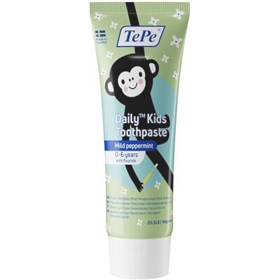 TePe Dentifrice fluroé Daily Kids, Menthe Douce, 3-6 ans TePe Dentifrice fluroé Daily Kids, Menthe Douce, 3-6 ans