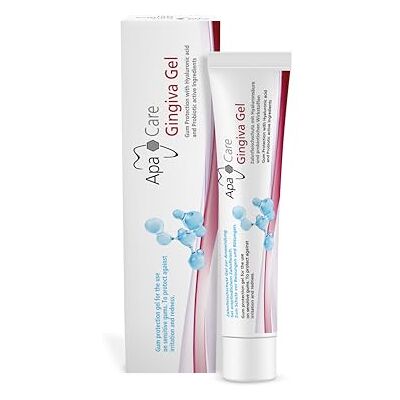 ApaCare Gingiva Gel buccal 20 ml – Gel buccal nourrissant pour les inflammations des gencives et les gencives sensibles avec de l'acide hyaluronique et des agents probiotiques – Protège et hydrate la ApaCare Gingiva Gel buccal 20 ml – Gel buccal nourrissant pour les inflammations des gencives et les gencives sensibles avec de l'acide hyaluronique et des agents probiotiques – Protège et hydrate la