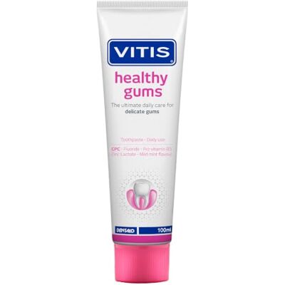 Vitis Gingival V2 dentifrice 100 ml Pour les saignements et les gencives sensibles et le soutien Gingi avec CPC et provitamine B5 Vitis Gingival V2 dentifrice 100 ml Pour les saignements et les gencives sensibles et le soutien Gingi avec CPC et provitamine B5