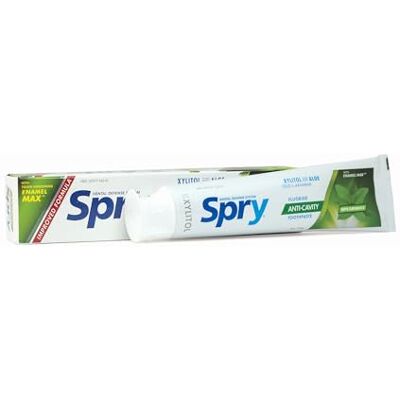 Spry Dentifrice Naturel au Xylitol avec Fluor 5 oz – Doux pour les Dents Sensibles, Rafraîchit l’Haleine, Hydrate la Bouche, Saveur Menthe Verte (Spearmint) (Pack of 3) Spry Dentifrice Naturel au Xylitol avec Fluor 5 oz – Doux pour les Dents Sensibles, Rafraîchit l’Haleine, Hydrate la Bouche, Saveur Menthe Verte (Spearmint) (Pack of 3)