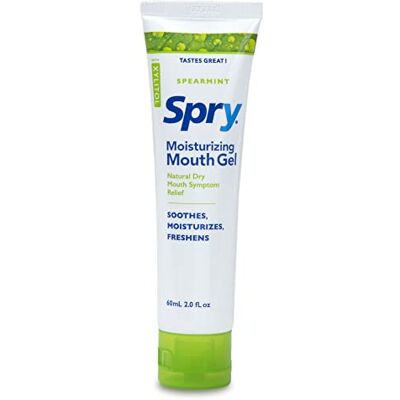 Spry Gel naturel au xylitol pour la sécheresse buccale – Hydratation longue durée, sans sucre, favorise la production de salive et aide à lutter contre la mauvaise haleine, Spearmint Flavor, 2 oz Spry Gel naturel au xylitol pour la sécheresse buccale – Hydratation longue durée, sans sucre, favorise la production de salive et aide à lutter contre la mauvaise haleine, Spearmint Flavor, 2 oz