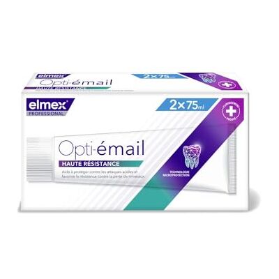 ELMEX Professional Dentifrice Opti-Email Haute Résistance Lot de 2 x 75ml ELMEX Professional Dentifrice Opti-Email Haute Résistance Lot de 2 x 75ml