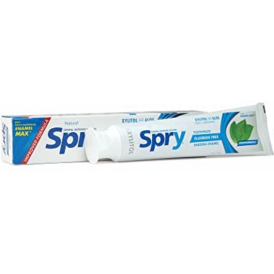 Spry Dentifrice Naturel au Xylitol 5 oz – Sans Fluor, Doux pour les Dents Sensibles, Rafraîchit l’Haleine, Hydrate la Bouche, Saveur Menthe Poivrée (Pack of 2) Spry Dentifrice Naturel au Xylitol 5 oz – Sans Fluor, Doux pour les Dents Sensibles, Rafraîchit l’Haleine, Hydrate la Bouche, Saveur Menthe Poivrée (Pack of 2)