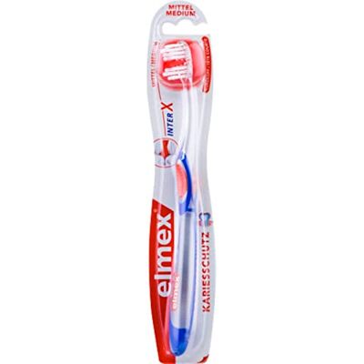 ELMEX Brosse à dents Protection contre les caries Petite tête Medium ELMEX Brosse à dents Protection contre les caries Petite tête Medium