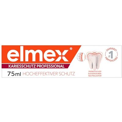 ELMEX Dentifrice professionnel anti-caries 75 ml Neutre au goût Nettoyage des dents médical, agit contre les acides sucrés, pour les dents sujettes aux caries Soin quotidien ELMEX Dentifrice professionnel anti-caries 75 ml Neutre au goût Nettoyage des dents médical, agit contre les acides sucrés, pour les dents sujettes aux caries Soin quotidien