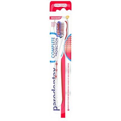 Parodontax Brosse À Dents Complete Protection, Extra Souple Offre 8 Bénéfices pour des Gencives Saines & des Dents Fortes x 1 (modèle aléatoire) Parodontax Brosse À Dents Complete Protection, Extra Souple Offre 8 Bénéfices pour des Gencives Saines & des Dents Fortes x 1 (modèle aléatoire)