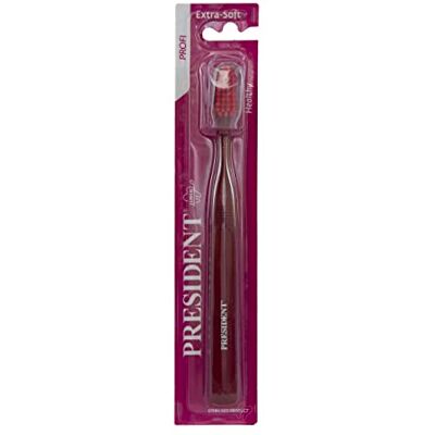 President Brosse anti-bactérienne PROFI. Nettoyage en profondeur et efficacité maximale dans tous les points de l'arcade dentaire. Poils doux pour une action douce sur les dents et les gencives President Brosse anti-bactérienne PROFI. Nettoyage en profondeur et efficacité maximale dans tous les points de l'arcade dentaire. Poils doux pour une action douce sur les dents et les gencives