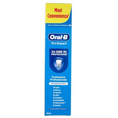 Oral-B Dentifrice Pro-Expert Protection professionnelle avec microgranulés, menthe douce 125 ml Oral-B Dentifrice Pro-Expert Protection professionnelle avec microgranulés, menthe douce 125 ml