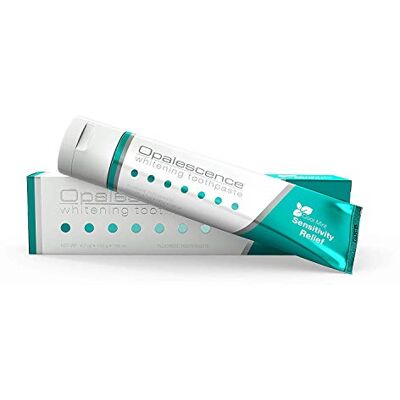 Opalescence Ultradent Dentifrice blanchissant Sensitive Sensitivity Relief Sensitive Menthe fraîche Pack avantage 5er (5x 133g) Opalescence Ultradent Dentifrice blanchissant Sensitive Sensitivity Relief Sensitive Menthe fraîche Pack avantage 5er (5x 133g)