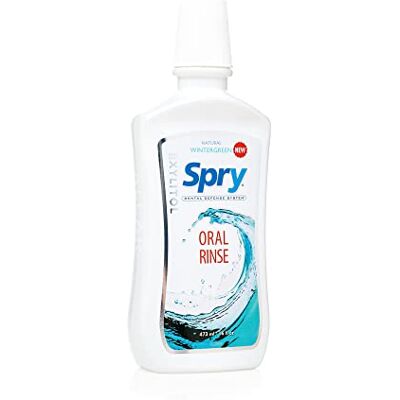 Spry Bain de Bouche Naturel au Xylitol, Sans Fluor avec Soutien de l’Émail – Rince-Bouche Doux Sans Alcool, Non-OGM, Wintergreen 16 fl oz (Pack of 1) Spry Bain de Bouche Naturel au Xylitol, Sans Fluor avec Soutien de l’Émail – Rince-Bouche Doux Sans Alcool, Non-OGM, Wintergreen 16 fl oz (Pack of 1)