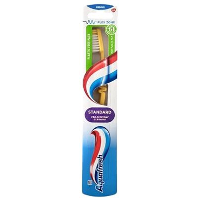 Aquafresh , Lot 6 brosses à dents Taille moyenne Aquafresh , Lot 6 brosses à dents Taille moyenne