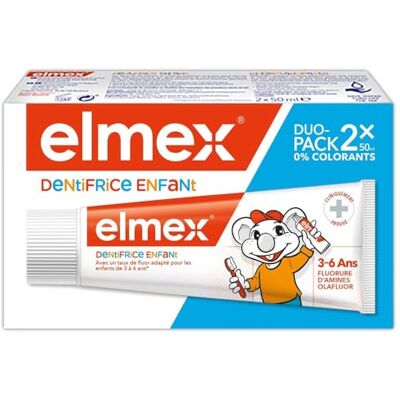 ELMEX Dentifrice Enfant Lot de 2 x 50 ml ELMEX Dentifrice Enfant Lot de 2 x 50 ml