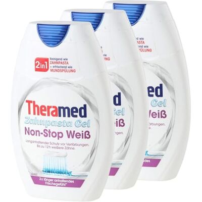 Theramed Lot de 3 bains de bouche anti-bactériens 2 en 1 Blanc Theramed Lot de 3 bains de bouche anti-bactériens 2 en 1 Blanc