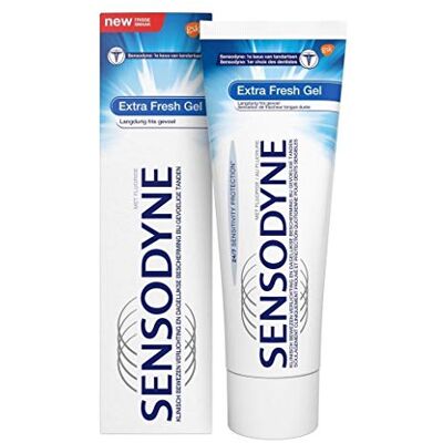 Sensodyne Dentifrice Extra Fresh Gel Pour dents sensibles Lot de 6 (6 x 75 ml) Sensodyne Dentifrice Extra Fresh Gel Pour dents sensibles Lot de 6 (6 x 75 ml)