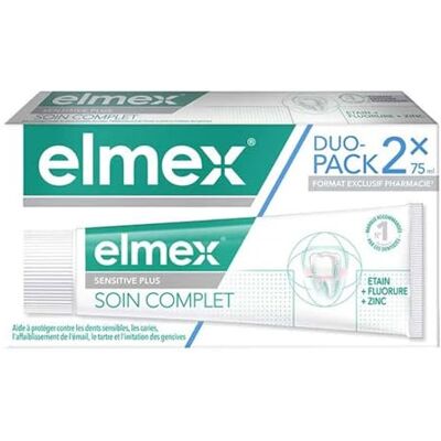 ELMEX Dentifrice Sensitive Soin Complet 2x75Ml ELMEX Dentifrice Sensitive Soin Complet 2x75Ml