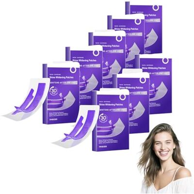 VKaoess Bandes blanchissantes pour les dents Kit professionnel de bandes blanchissantes, bandes correctrices violettes pour les taches jaunes, douces pour les dents sensibles et l'émail. (8 boîtes) VKaoess Bandes blanchissantes pour les dents Kit professionnel de bandes blanchissantes, bandes correctrices violettes pour les taches jaunes, douces pour les dents sensibles et l'émail. (8 boîtes)