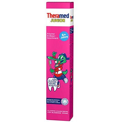 Theramed Junior saveur fraise 75 ml Theramed Junior saveur fraise 75 ml