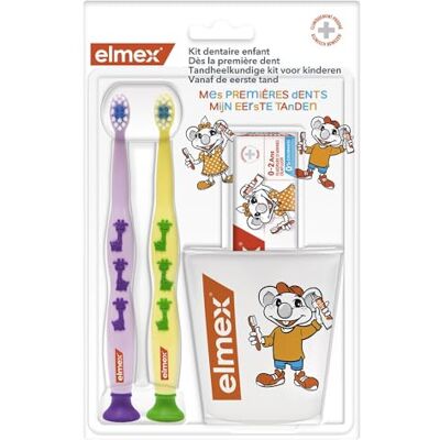 ELMEX Kit Dentaire Enfant Bleu & violet ELMEX Kit Dentaire Enfant Bleu & violet