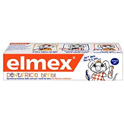 ELMEX Baby Toothpaste 0-6 Years, avec une concentration réduite de fluorure d'amines pour protéger les dents des enfants, anticarie, 0% colorants, 50 ml ELMEX Baby Toothpaste 0-6 Years, avec une concentration réduite de fluorure d'amines pour protéger les dents des enfants, anticarie, 0% colorants, 50 ml