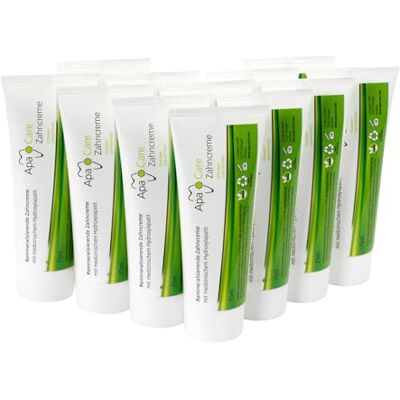 ApaCare Remineralisierende Zahncreme 12 x 75 ml Zahnpasta mit medizinischem Hydroxylapatit und Fluorid ApaCare Remineralisierende Zahncreme 12 x 75 ml Zahnpasta mit medizinischem Hydroxylapatit und Fluorid