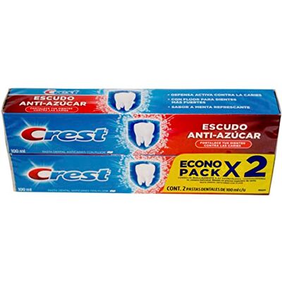 Crest 2 x anti-azucar 100 ml espagnol Crest 2 x anti-azucar 100 ml espagnol