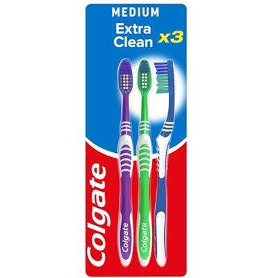 Brosse à dents Moyenne Colgate Extra Clean - Assortie Brosse à dents Moyenne Colgate Extra Clean - Assortie