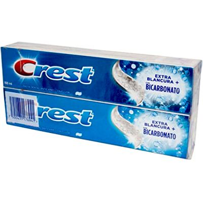 Crest 2x Extra Blancura + Bicarbonato 100 ml Crest 2x Extra Blancura + Bicarbonato 100 ml