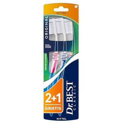 Dr.Best Dr. Best brosse précision souple pour adultes en recherche de douceur pour un brossage doux avec brins souples Dr.Best Dr. Best brosse précision souple pour adultes en recherche de douceur pour un brossage doux avec brins souples