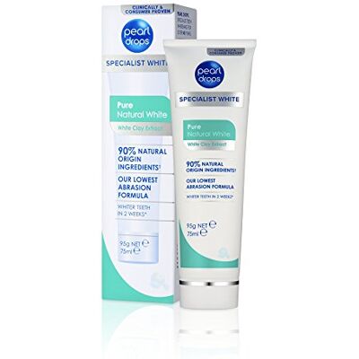 Pearl Vernis à dents blanc naturel pur aux extraits d'argile blanche, 75 ml Pearl Vernis à dents blanc naturel pur aux extraits d'argile blanche, 75 ml