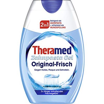 Theramed Lot de 3 tubes de dentifrice original 2 en 1, 75 ml Theramed Lot de 3 tubes de dentifrice original 2 en 1, 75 ml