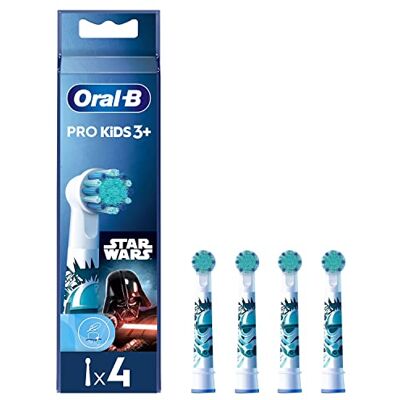 Oral-B Pro Kids Têtes de brosse à dents électrique Disney Star Wars Pack de 4 pour un brossage en douceur Oral-B Pro Kids Têtes de brosse à dents électrique Disney Star Wars Pack de 4 pour un brossage en douceur