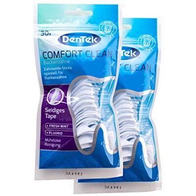 DenTek 2 bâtonnets de fil dentaire Comfort Clean DenTek 2 bâtonnets de fil dentaire Comfort Clean
