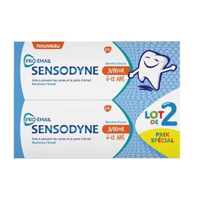 Sensodyne Dentifrice Junior 50Ml Lot de 2 Sensodyne Dentifrice Junior 50Ml Lot de 2