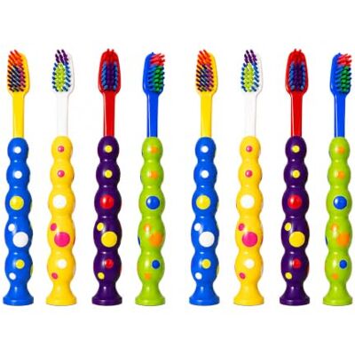 Dental Aesthetics Brosses à dents pour enfants ~ Lot de 8 brosses à ventouses Dental Aesthetics Brosses à dents pour enfants ~ Lot de 8 brosses à ventouses