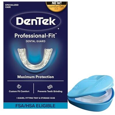 DenTek Protection dentaire professionnelle maximale Protection pour le grincement des dents nocturnes L'emballage peut varier DenTek Protection dentaire professionnelle maximale Protection pour le grincement des dents nocturnes L'emballage peut varier