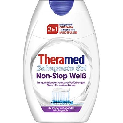 Theramed Pâte à dents gel Protection longue durée contre la décoloration Jusqu'à 12 heures de dents plus blanches 75 ml Theramed Pâte à dents gel Protection longue durée contre la décoloration Jusqu'à 12 heures de dents plus blanches 75 ml