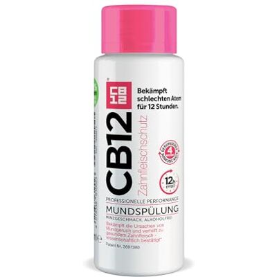 CB12 Gum Care Après-bouche Efficace 16h contre la mauvaise haleine 250 Combat la cause de la mauvaise haleine Fraîcheur longue durée Apaise les gencives Sans alcool au goût de menthe CB12 Gum Care Après-bouche Efficace 16h contre la mauvaise haleine 250 Combat la cause de la mauvaise haleine Fraîcheur longue durée Apaise les gencives Sans alcool au goût de menthe