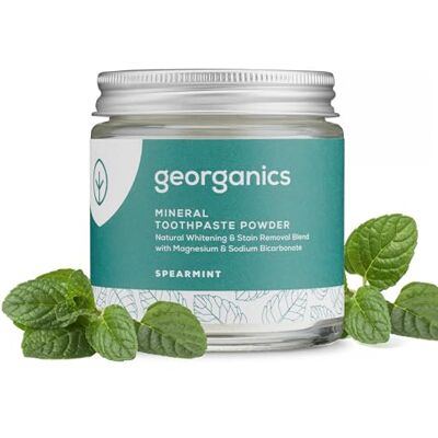 Georganics Poudre de dentifrice minérale menthe 60 ml Georganics Poudre de dentifrice minérale menthe 60 ml