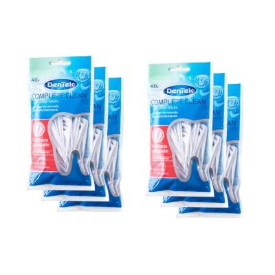DenTek 6 bâtonnets de fil dentaire Complete Clean Menthe fraîche DenTek 6 bâtonnets de fil dentaire Complete Clean Menthe fraîche
