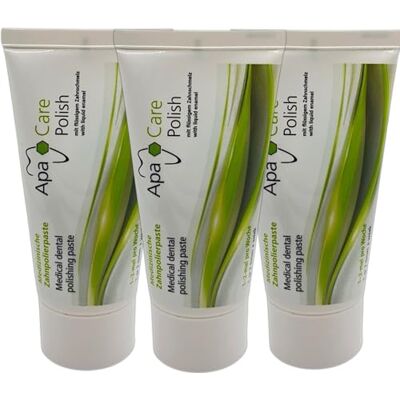 ApaCare Apa Care Polish 3 tubes Pour éliminer la plaque dentaire avec du café, du thé et du vin rouge Avec de l’hydroxyapatite médicale Émail liquide Pour des dents blanches 3 x 20 ml ApaCare Apa Care Polish 3 tubes Pour éliminer la plaque dentaire avec du café, du thé et du vin rouge Avec de l’hydroxyapatite médicale Émail liquide Pour des dents blanches 3 x 20 ml