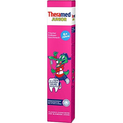 Theramed Junior Crème fraise 6 x 75 ml Theramed Junior Crème fraise 6 x 75 ml