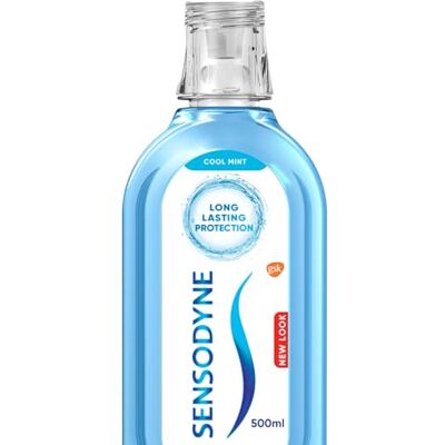 Sensodyne Cool Mint Bain de bouche Soin des dents sensibles Sans alcool 500 Bain de bouche sans alcool, formule fluorée, pour dents sensibles, saveur menthe fraîche, usage quotidien, flacon de 500 ml Sensodyne Cool Mint Bain de bouche Soin des dents sensibles Sans alcool 500 Bain de bouche sans alcool, formule fluorée, pour dents sensibles, saveur menthe fraîche, usage quotidien, flacon de 500 ml