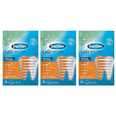 DenTek 3 brossettes interdentaires Easy Brush ISO : 1 DenTek 3 brossettes interdentaires Easy Brush ISO : 1