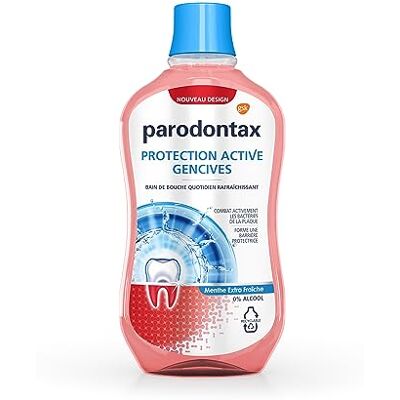 Parodontax Bain de Bouche Quotidien, Protection Active, Pour Les Gencives et Des Dents Saines, Extra Fraiche, Sans Alcool, 500 ml Parodontax Bain de Bouche Quotidien, Protection Active, Pour Les Gencives et Des Dents Saines, Extra Fraiche, Sans Alcool, 500 ml