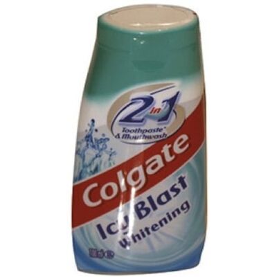 Colgate Dentifrice blanchissant 2 en 1 Ice Blast 100 ml Lot de 4 Colgate Dentifrice blanchissant 2 en 1 Ice Blast 100 ml Lot de 4