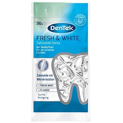 DenTek fil dentaire Fresh & White, 36 pièces DenTek fil dentaire Fresh & White, 36 pièces
