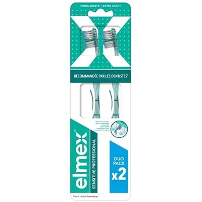ELMEX Sensitive Professional Brosse A Dents Extra Souple x2 ELMEX Sensitive Professional Brosse A Dents Extra Souple x2